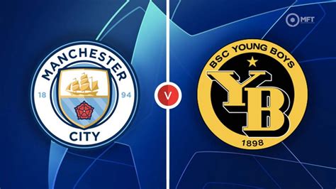 See the full BSC Young Boys - Manchester City lineup and keep up with the latest Football news. ... Manchester City. Formations. 4-2-1-3. 4-5-1. Goalkeepers. 1. A. Racioppi. 31. Ederson. Defenders ...